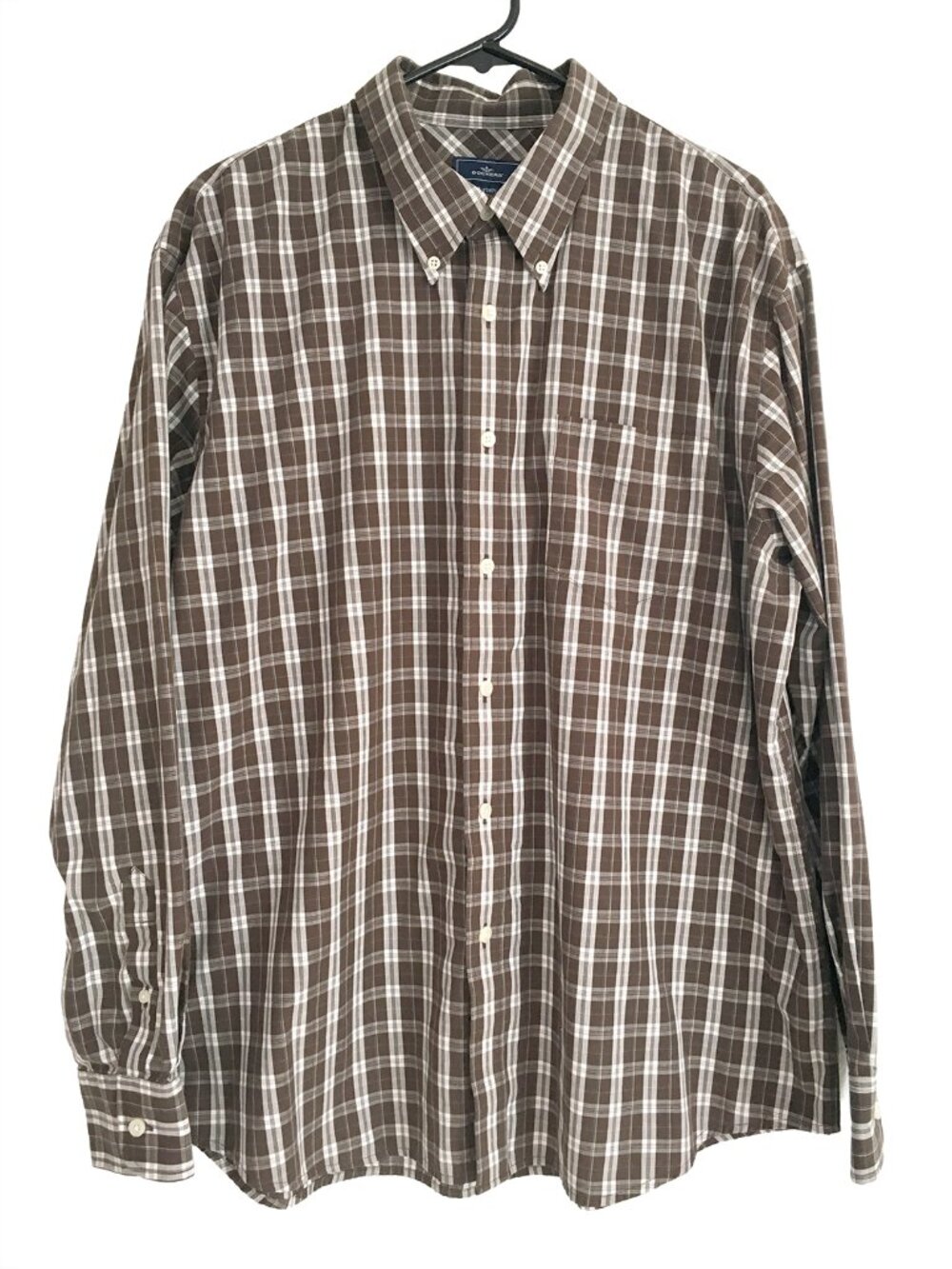 Dockers Men's Brown Plaid Shirt Size XXL